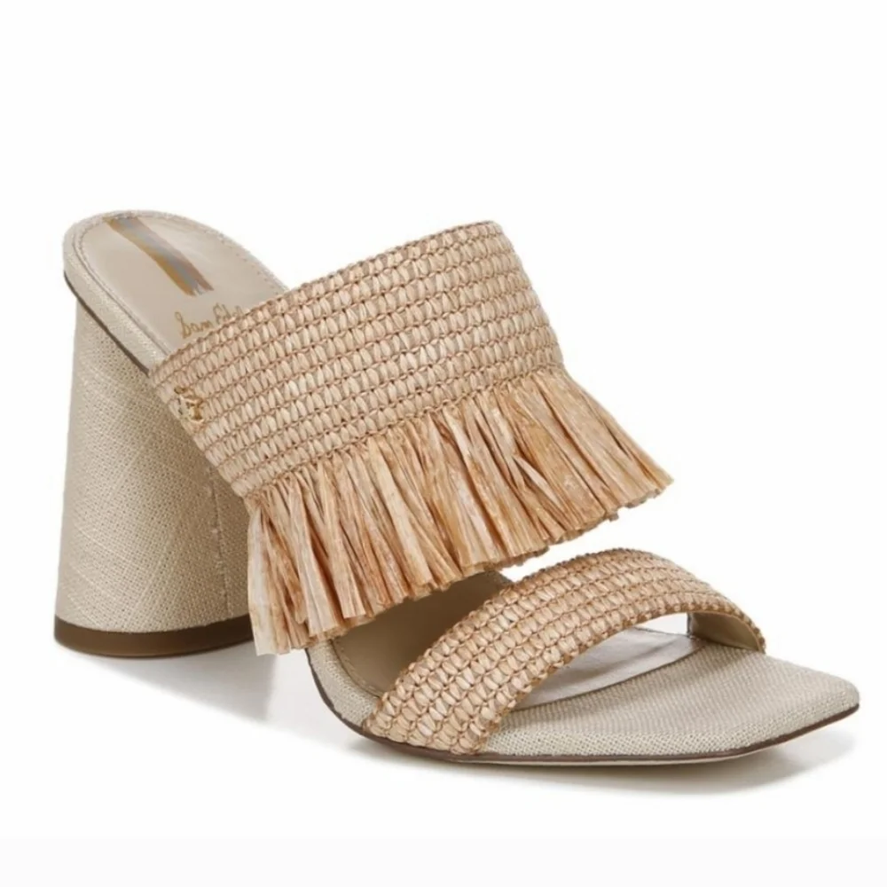 NWT SAM EDELMAN KAMRYN FRINGE HEEL $140